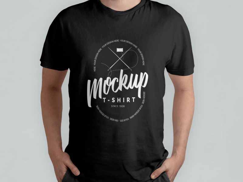 Black_T_Shirt_Model_Front_View_Mockup Black_T_Shirt_Model_Front_View_Mockup